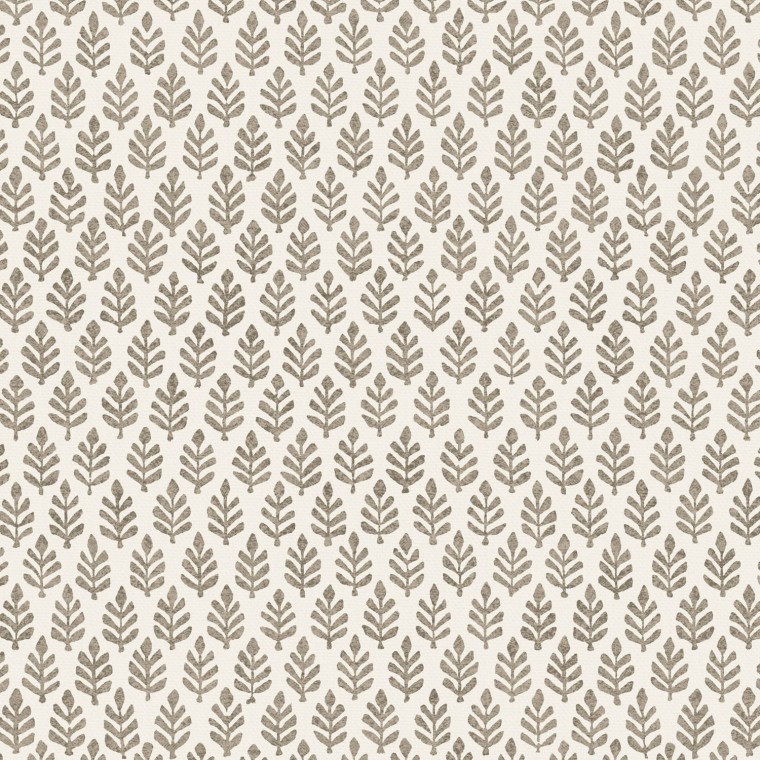 Folia Espresso Printed Cotton Fabric