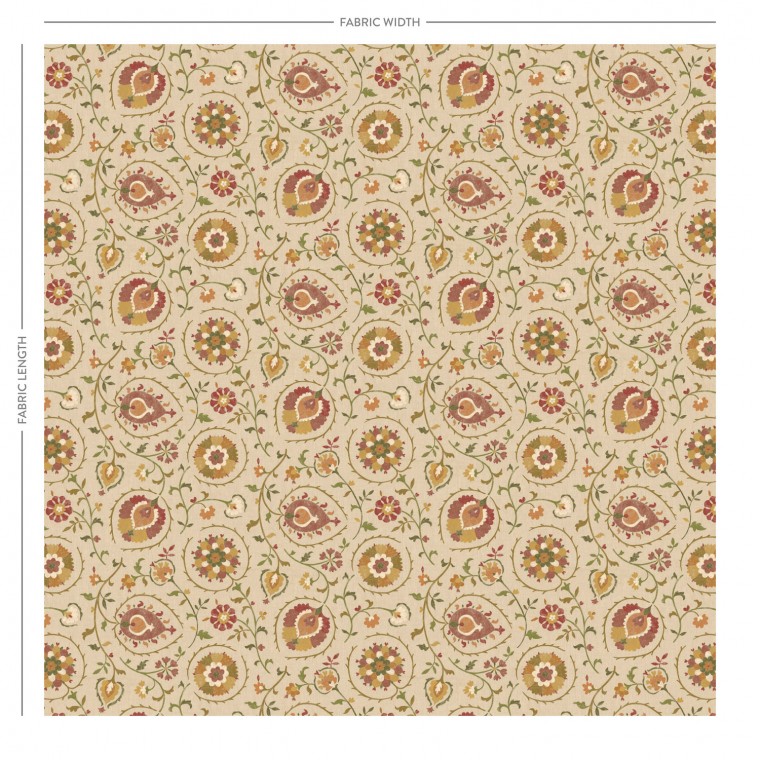 Shimla Spice Printed Cotton Fabric | The Pure Edit