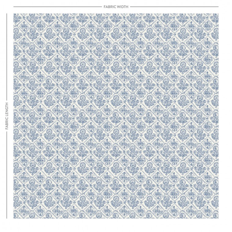 Watika Delft Printed Cotton Fabric | The Pure Edit