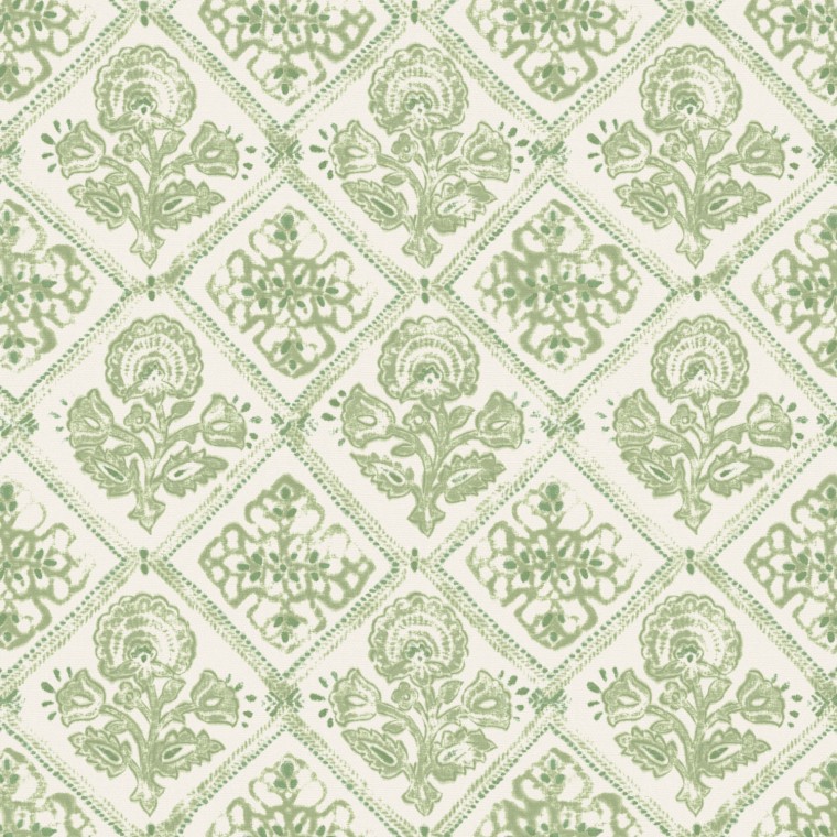 Fabric Watika Parsley Print Flat