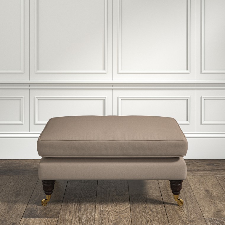 furniture bliss footstool shani taupe plain lifestyle