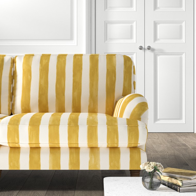 furniture bliss medium sofa tassa grande gold print lifestyle