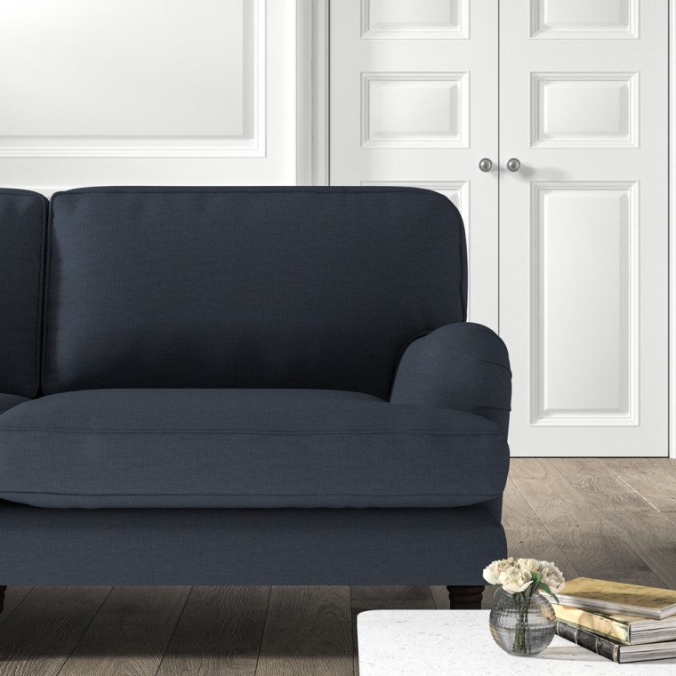 furniture bliss medium sofa zuri indigo plain lifestyle