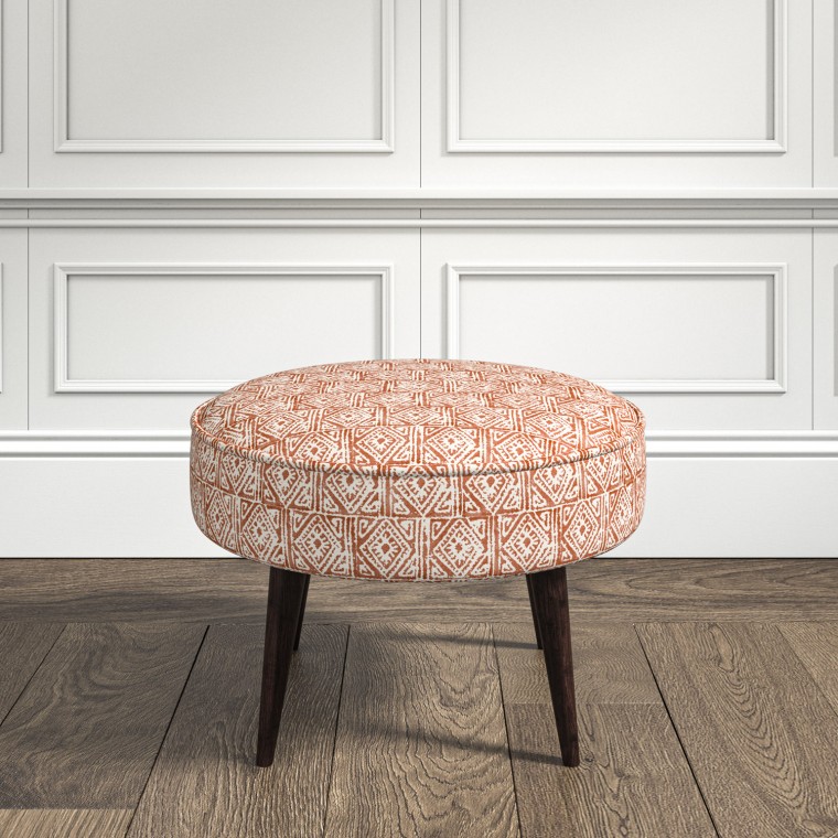 furniture brancaster footstool ellora cinnamon print lifestyle