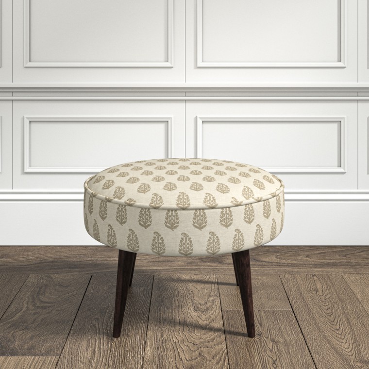 furniture brancaster footstool indira stone print lifestyle