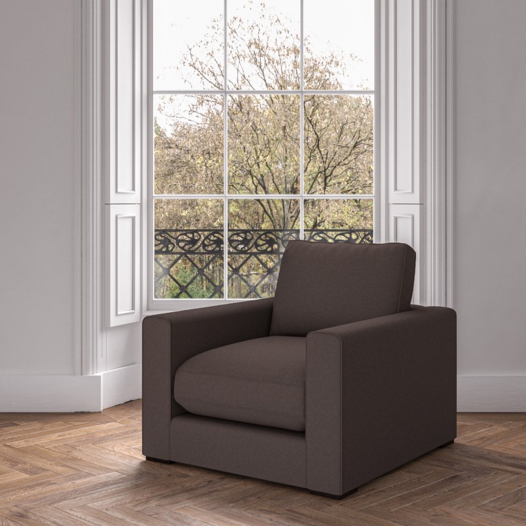 furniture cloud chair shani espresso plain lifestyle