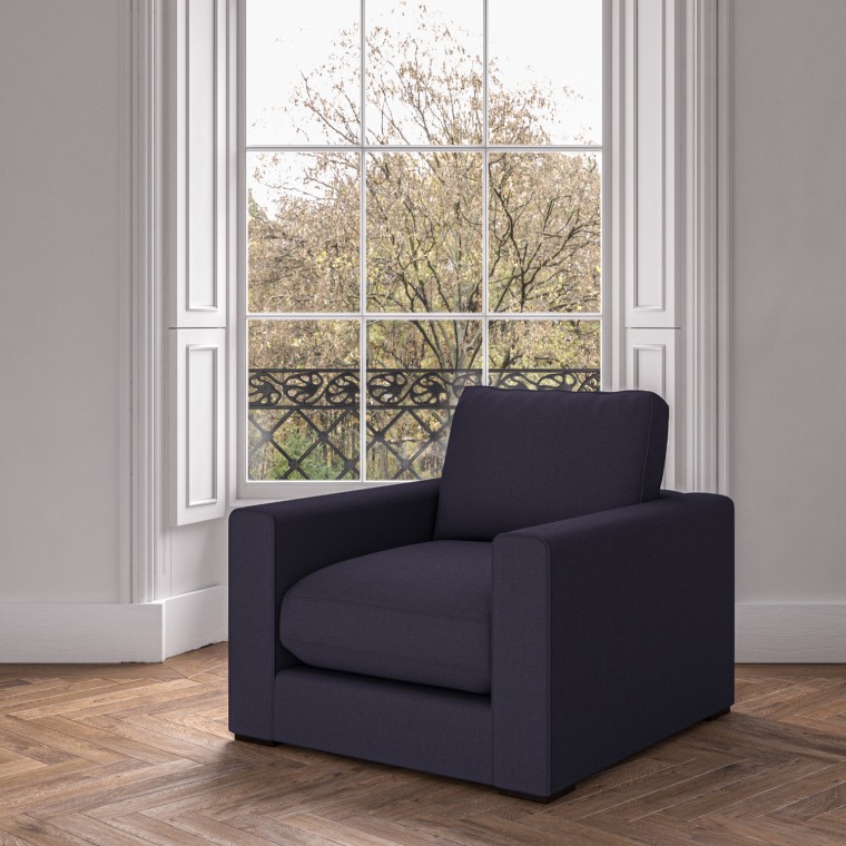 furniture cloud chair shani indigo plain lifestyle