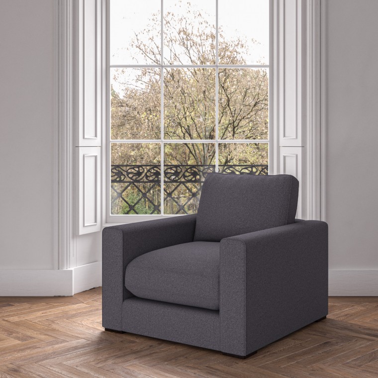 furniture cloud chair viera indigo plain lifestyle