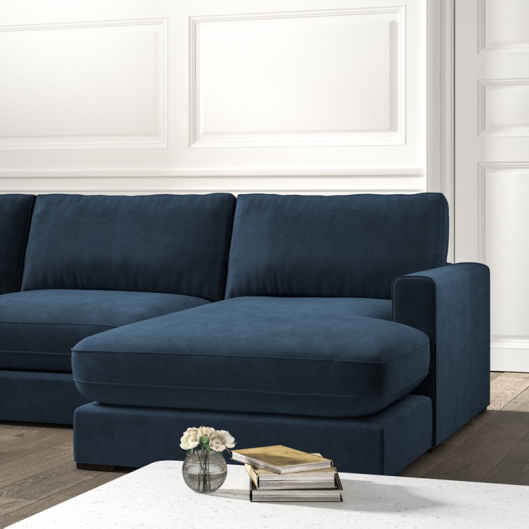 Cloud Chaise Sofa Cosmos Indigo