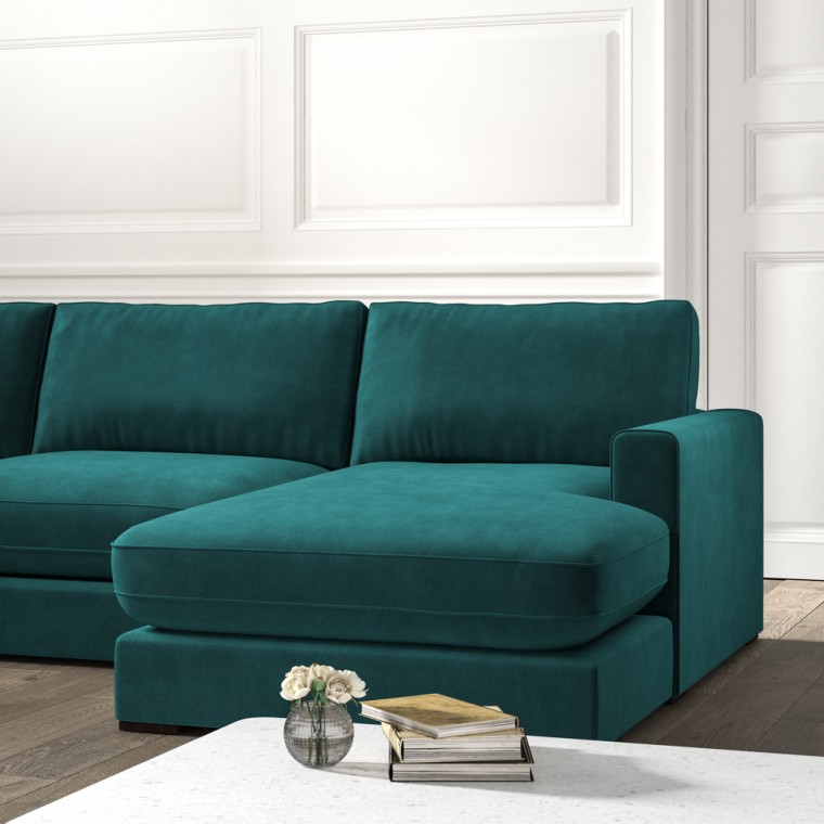 Cloud Chaise Sofa Cosmos Jade