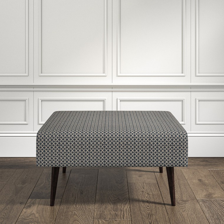 Ombu Footstool Sabra Indigo