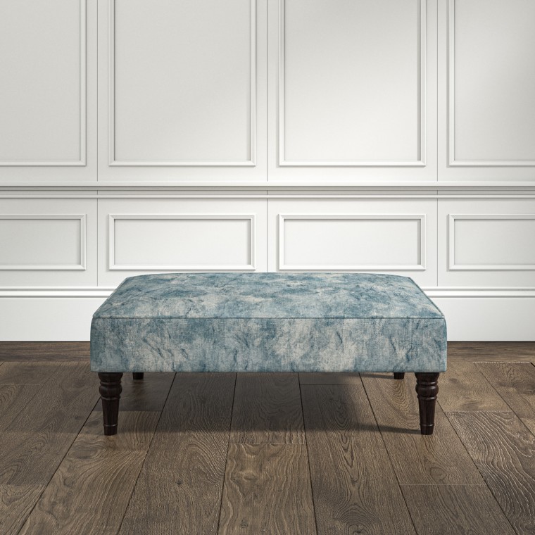 furniture savannah medium footstool namatha denim print lifestyle