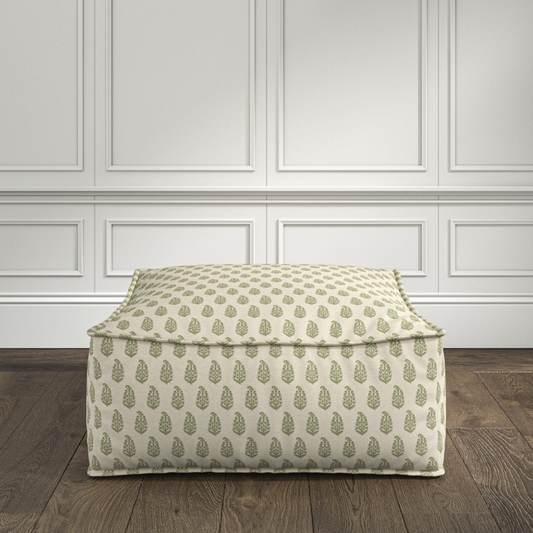 furniture zen pouffe indira sage print lifestyle