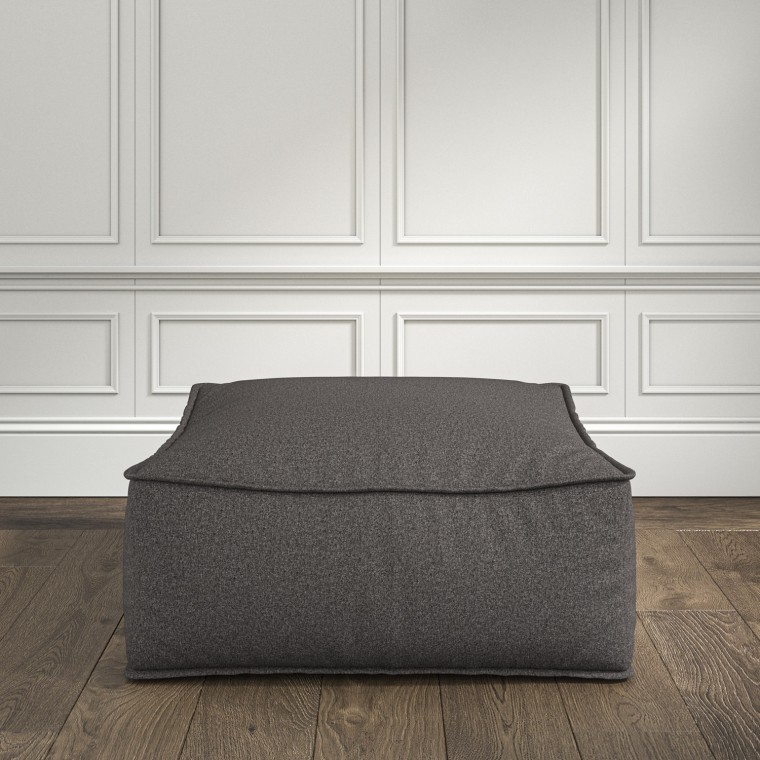 furniture zen pouffe viera charcoal plain lifestyle