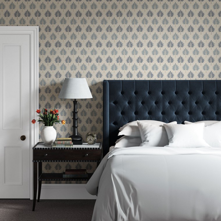 Bruton Headboard Cosmos Indigo