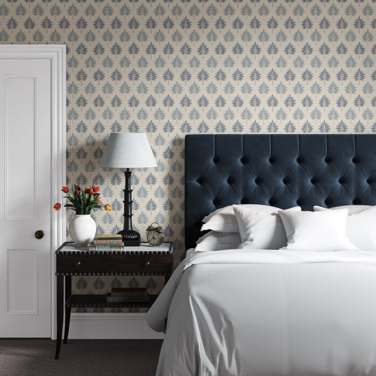 Kinsale Headboard Cosmos Indigo