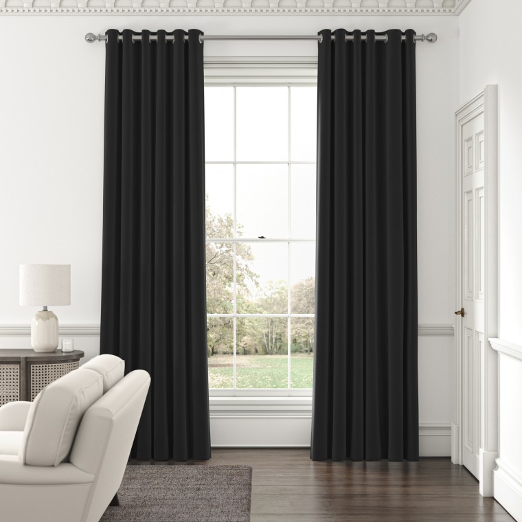 Larah Graphite Curtains