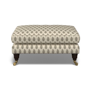 Bliss Footstool Indira Charcoal