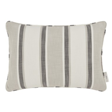 Edo Charcoal Woven Cushion 55cm x 38cm