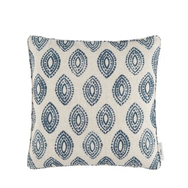 Marra Indigo Printed Cotton Cushion 43cm x 43cm