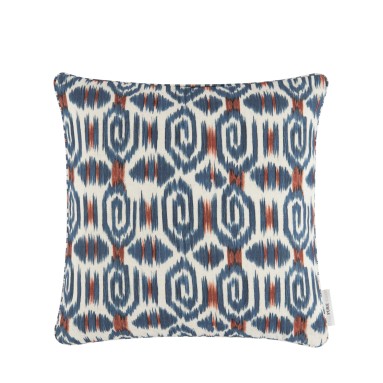 Odisha Indigo Printed Cotton Cushion 43cm x 43cm