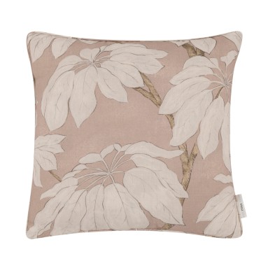 Pondicherry Old Rose Printed Cotton Cushion 50cm x 50cm