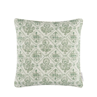 Watika Parsley Printed Cotton Cushion 43cm x 43cm