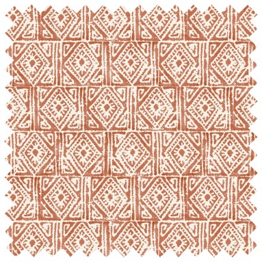 Fabric Ellora Cinnamon Print Swatch