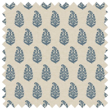 Fabric Indira Indigo Print Swatch