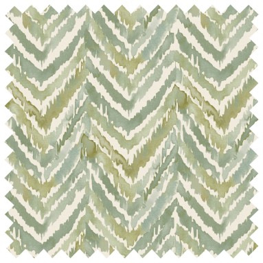 Kelim Celadon Printed Cotton Fabric