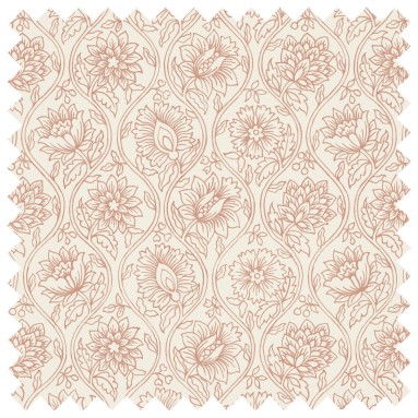 Lotus Bay Rose Printed Cotton Fabric