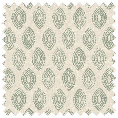 Marra Celadon Printed Cotton Fabric