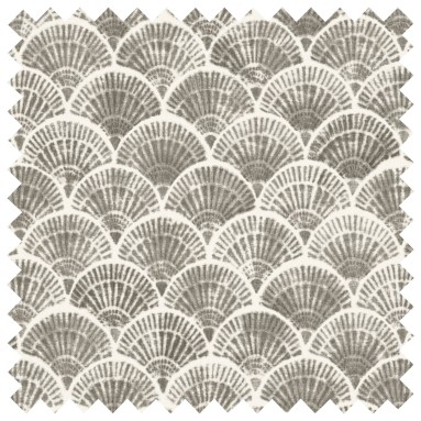 Medina Graphite Printed Cotton Fabric