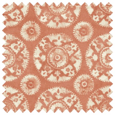 Nubra Apricot Printed Cotton Fabric