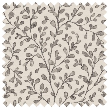 Taree Charcoal Printed Cotton Fabric