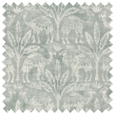 Toubkal Mineral Printed Cotton Fabric