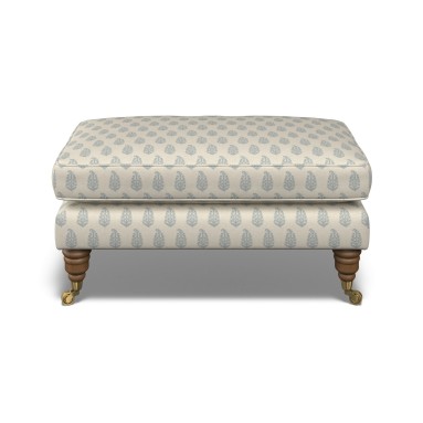 Bliss Footstool Indira Chambray