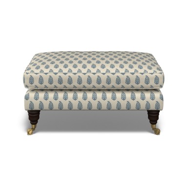 Bliss Footstool Indira Indigo