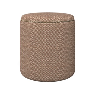 Malpaso Footstool Jina Cinnabar