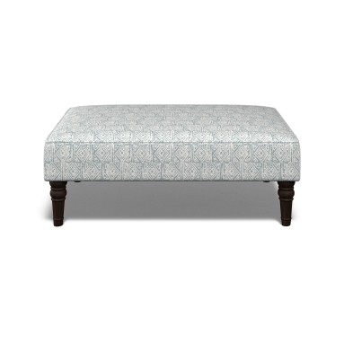 Savannah Footstool Ellora Steel Blue