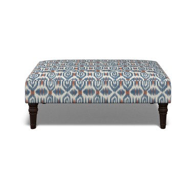 Savannah Footstool Odisha Indigo