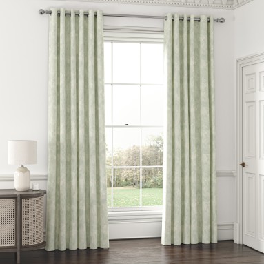 Namatha Duck Egg Eyelet Lined Ready Made Curtains