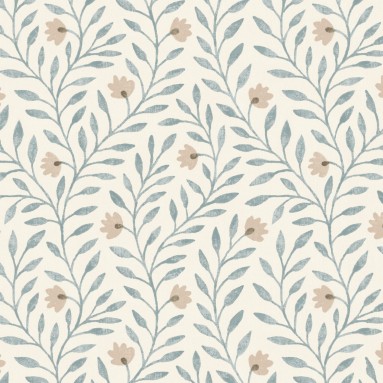 Yasmina Soft Blue Wallpaper