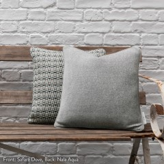 Nala Aqua Woven Cushion 43cm x 43cm