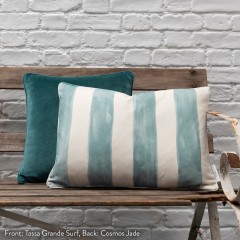 Tassa Grande Surf Printed Cotton Cushion 55cm x 38cm