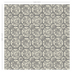 Nubra Graphite Printed Cotton Fabric
