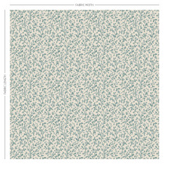 Taree Teal Printed Cotton Fabric