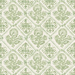 Fabric Watika Parsley Print Flat