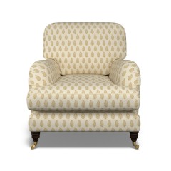 furniture bliss chair indira ochre print front