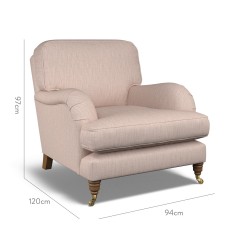 furniture bliss chair kalinda blush plain dimension